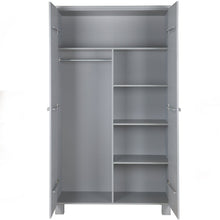 Charger l'image dans la galerie, DENNIS WARDROBE PINE CONCRETE GREY [fsc]