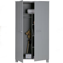 Charger l'image dans la galerie, DENNIS WARDROBE PINE CONCRETE GREY [fsc]