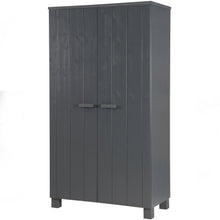 Laden Sie das Bild in den Galerie-Viewer, DENNIS WARDROBE PINE STEEL GREY [fsc]