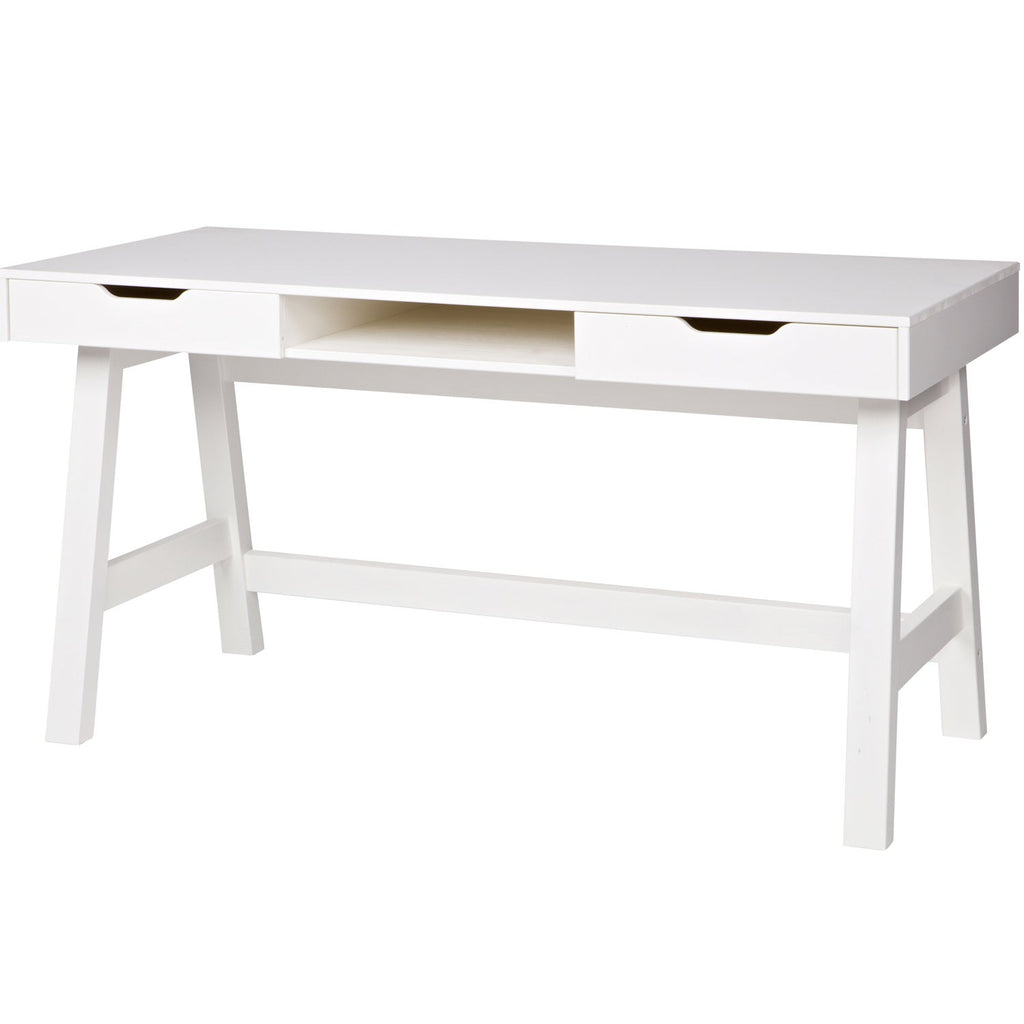 NIKKI DESK PINE WHITE [fsc]