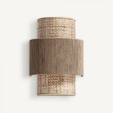 Load image into Gallery viewer, Jute and rope wall lamp
