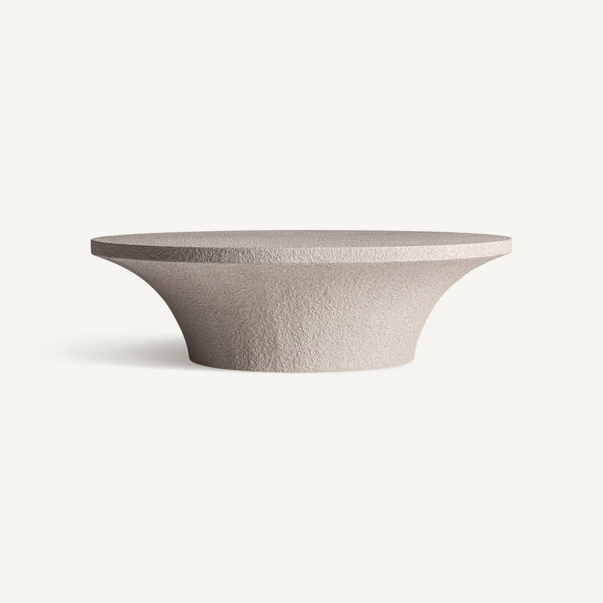Beige Concrete round coffee table