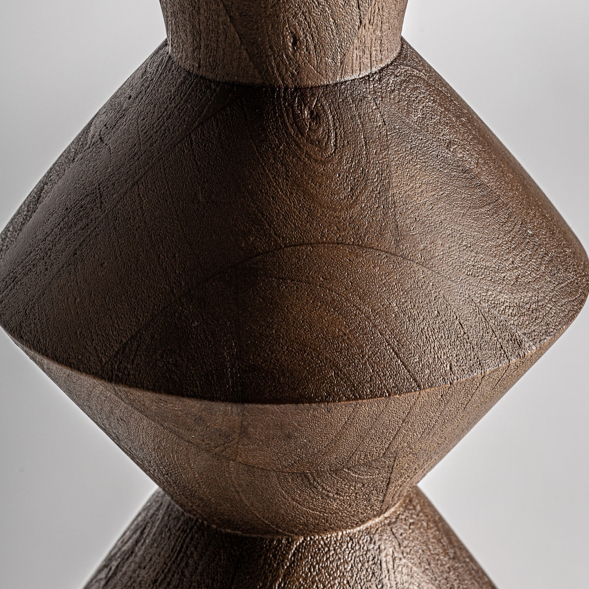 Megeve Brown Mango Wood & Cream Jute Floor Lamp 50x50x163 cm