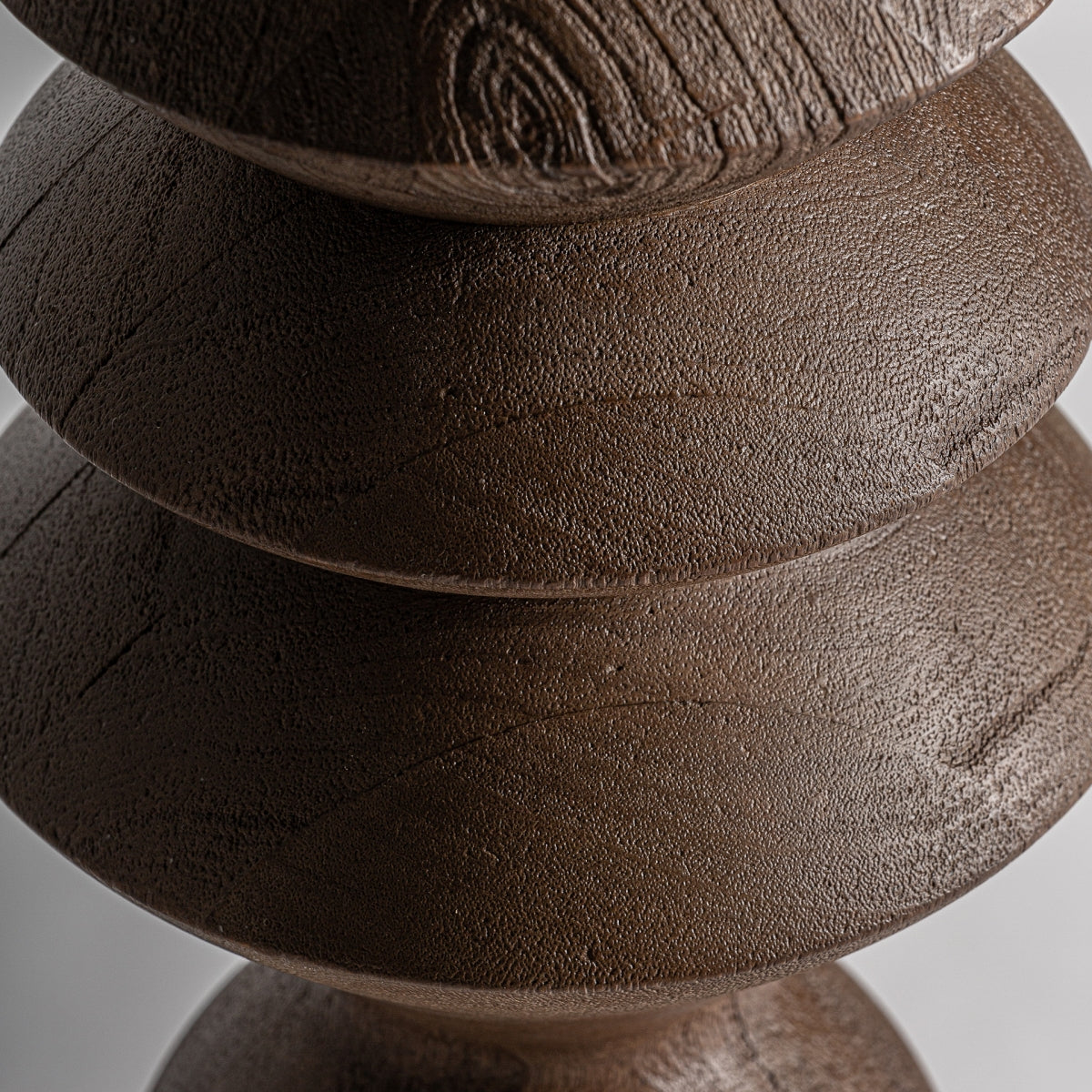 Megeve Brown Mango Wood & Cream Jute Floor Lamp 50x50x163 cm