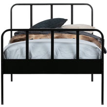 Load image into Gallery viewer, MEES BED METAL BLACK 90x200 CM