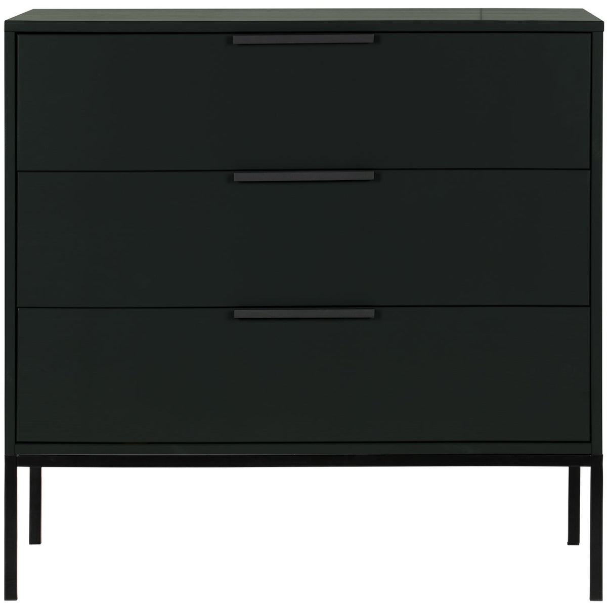 ADAM CABINET WITH DRAWERS PINE BLACK [fsc]