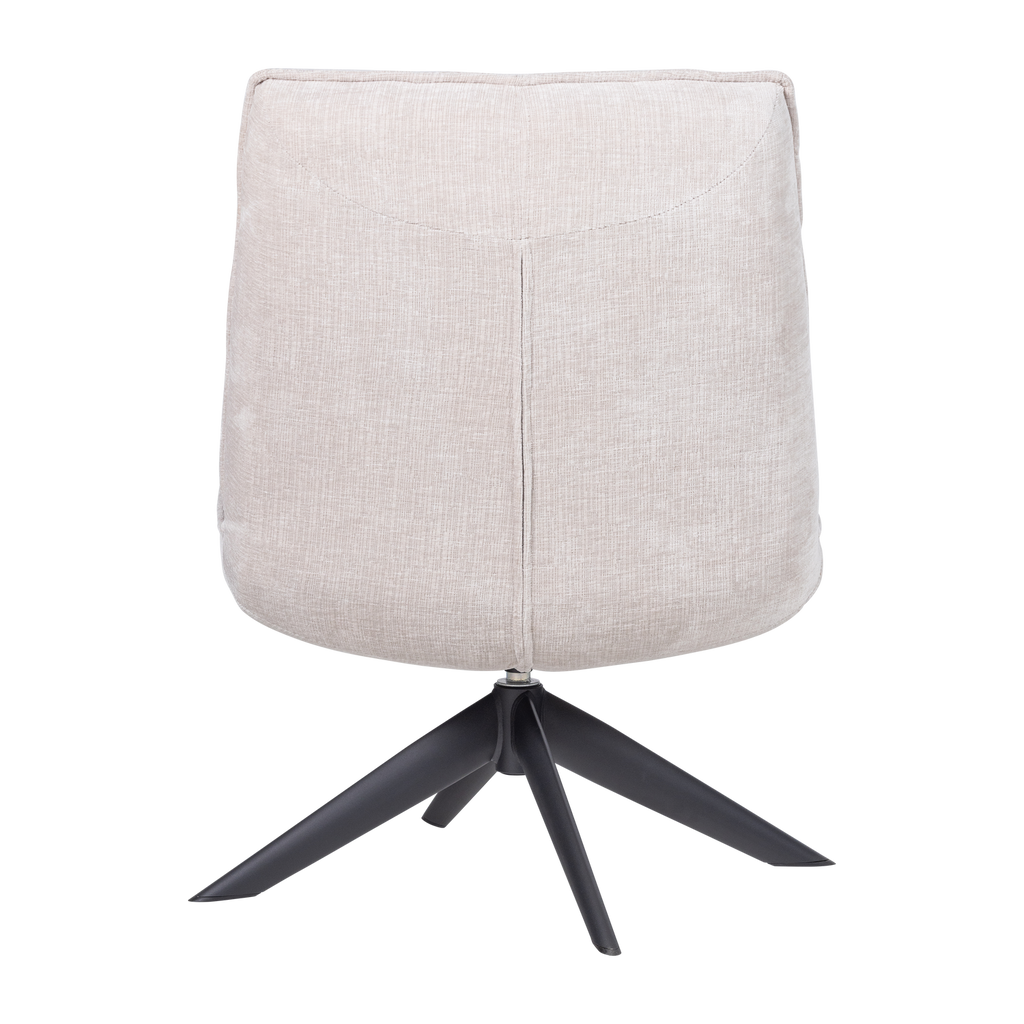 JOUKE SWIVEL ARMCHAIR CHENILLE TEXTURED NATURAL