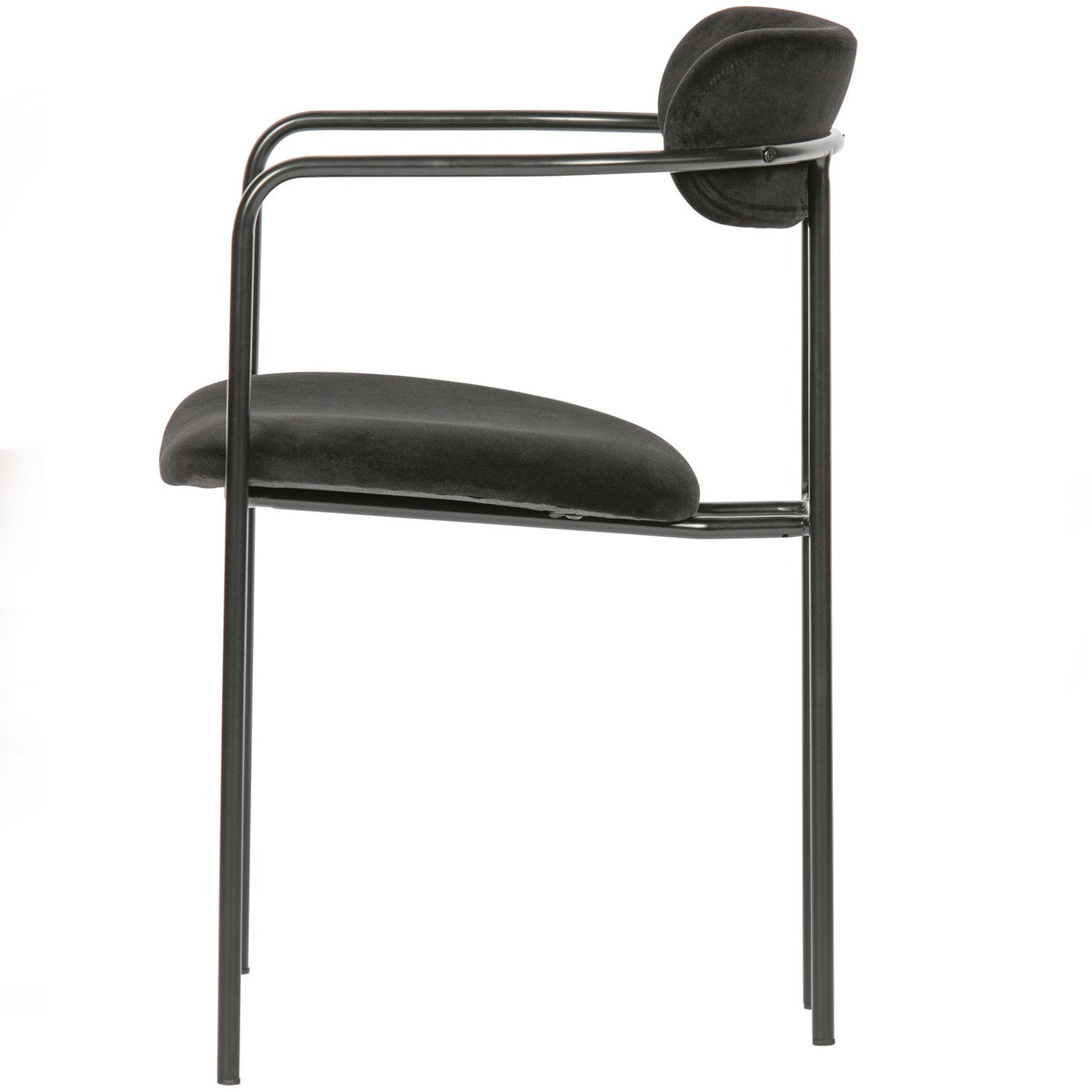 IVY DINING CHAIR VELVET BLACK
