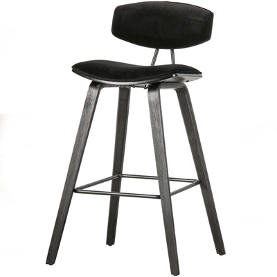 SENN BARSTOOL VELVET BLACK