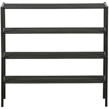 Laden Sie das Bild in den Galerie-Viewer, FERRO SHOE RACK METAL BLACK