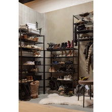 Laden Sie das Bild in den Galerie-Viewer, FERRO SHOE RACK STACK OF 3 METAL BLACK