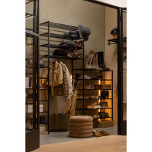 Carica l'immagine nel visualizzatore di Gallery, FERRO SHOE RACK STACK OF 4 METAL BLACK