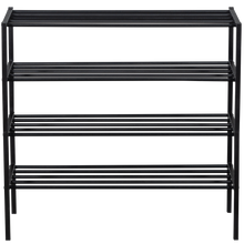 Laden Sie das Bild in den Galerie-Viewer, FERRO SHOE RACK STACK OF 2 METAL BLACK