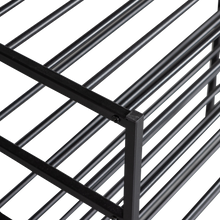 Laden Sie das Bild in den Galerie-Viewer, FERRO SHOE RACK STACK OF 3 METAL BLACK