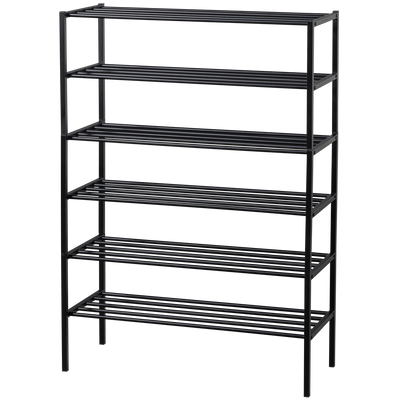 FERRO SHOE RACK STACK OF 3 METAL BLACK