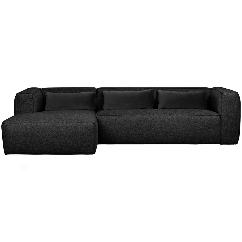 BEAN CORNER SOFA INCL. CUSHIONS DARK GREY MELANGE