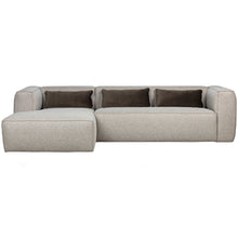 Load image into Gallery viewer, BEAN CORNER SOFA INCL. CUSHIONS LIGHT GREY MELANGE