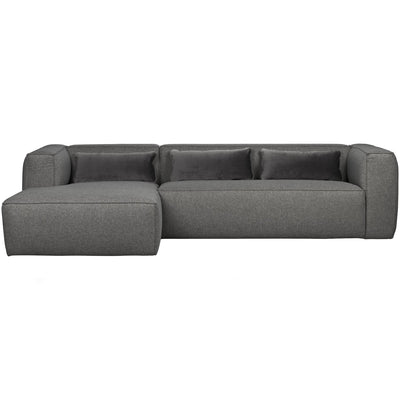 BEAN CORNER SOFA INCL. CUSHIONS MID GREY MELANGE