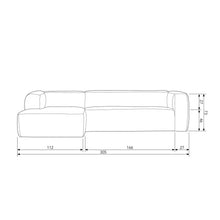 Load image into Gallery viewer, BEAN CORNER SOFA INCL. CUSHIONS LIGHT GREY MELANGE