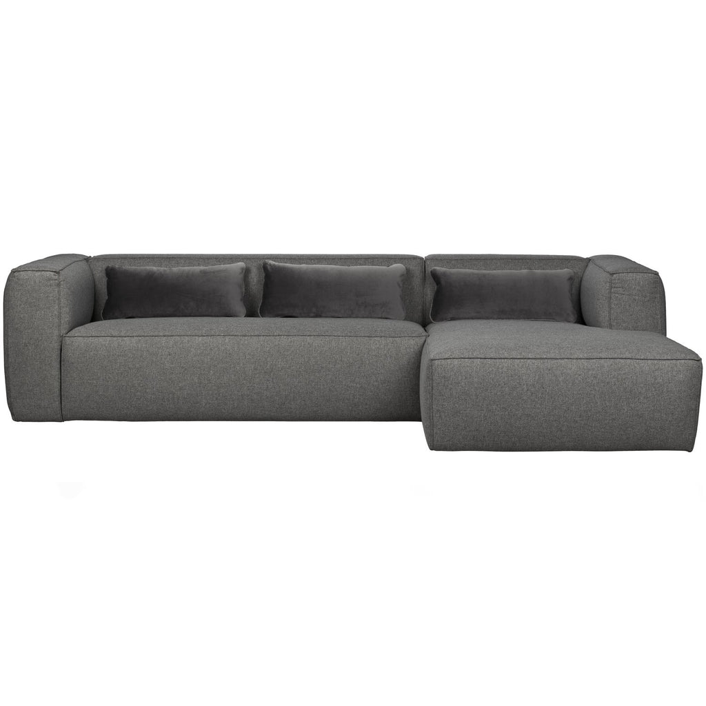 BEAN CORNER SOFA RIGHT INCL. CUSHIONS MID GREY MELANGE