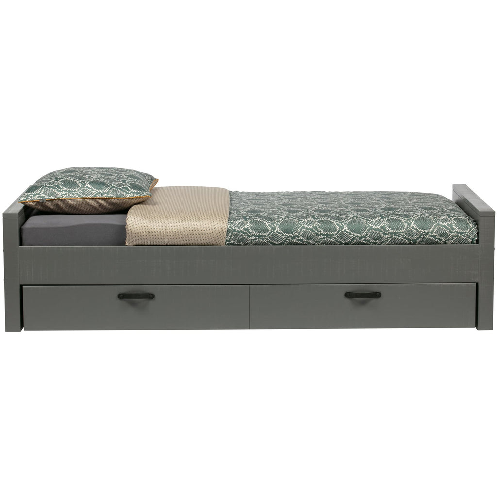 MORRIS BED PINE LOAM 90x200CM (EX. SLATS+DRAWER) [fsc]
