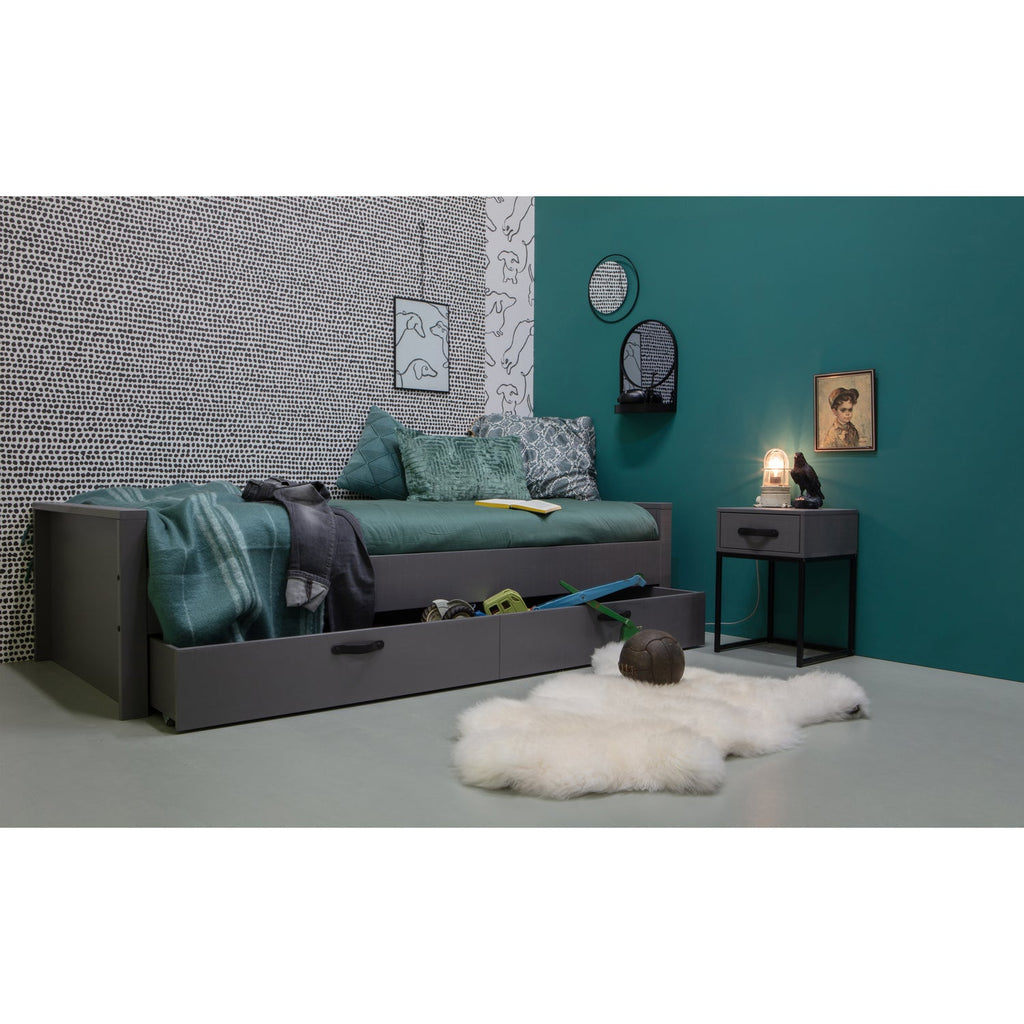 MORRIS BED PINE LOAM 90x200CM (EX. SLATS+DRAWER) [fsc]