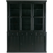 Laden Sie das Bild in den Galerie-Viewer, LAGOS LARGE SHOWCABINET PINE DEEP BLACK [fsc]