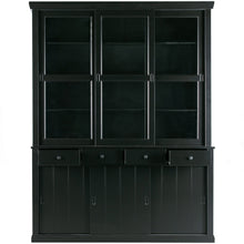 Laden Sie das Bild in den Galerie-Viewer, LAGOS LARGE SHOWCABINET PINE DEEP BLACK [fsc]