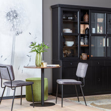 Laden Sie das Bild in den Galerie-Viewer, LAGOS LARGE SHOWCABINET PINE DEEP BLACK [fsc]