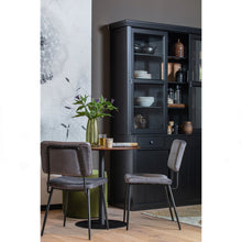 Laden Sie das Bild in den Galerie-Viewer, LAGOS LARGE SHOWCABINET PINE DEEP BLACK [fsc]
