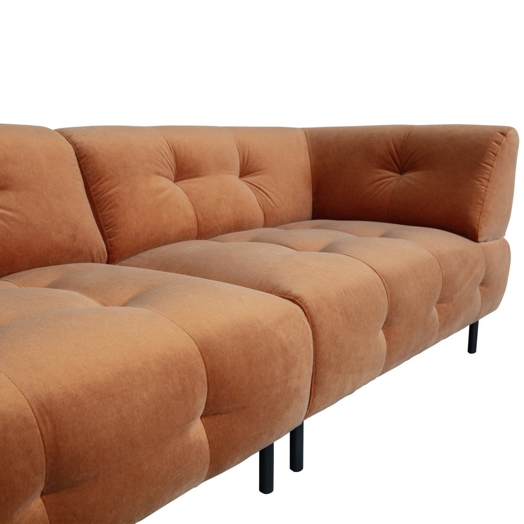 LLOYD 4-SEATER VELVET CINNAMON