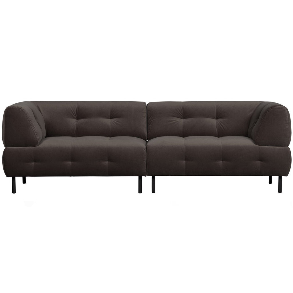 LLOYD 4-SEATER WASHED VELVET CAST IRON