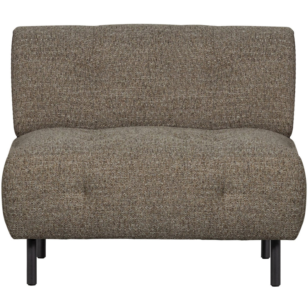 LLOYD ARMCHAIR COARSE WOVEN DARK BROWN MELANGE