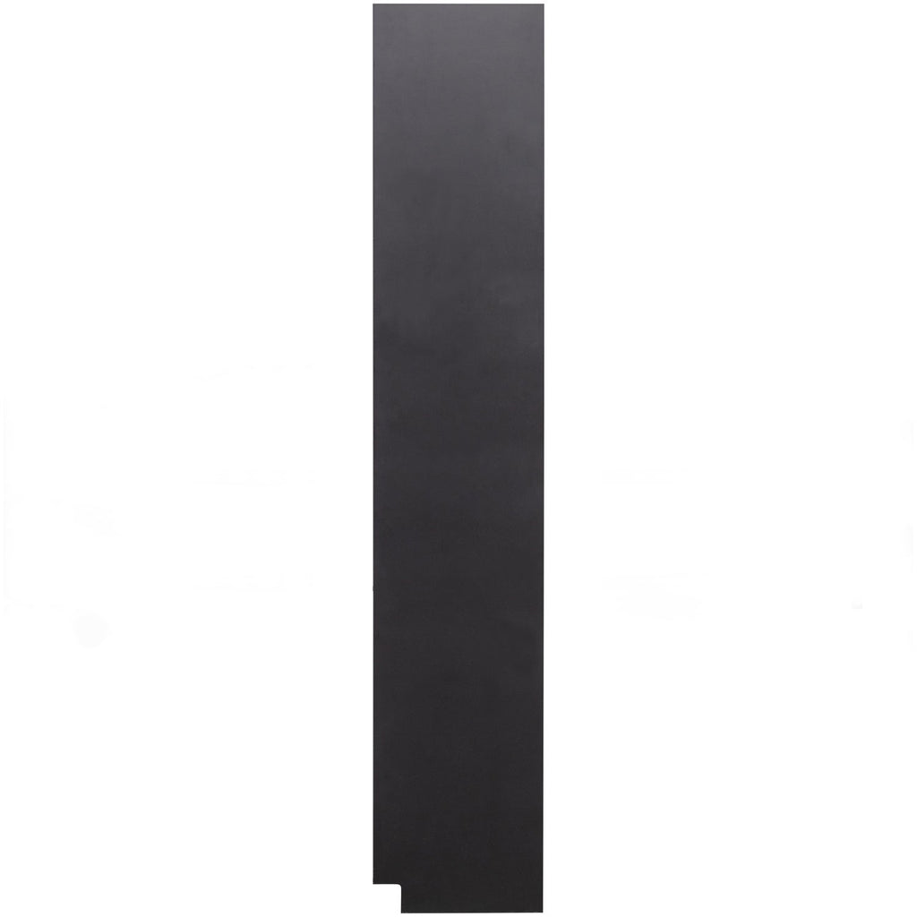 FINCA STORAGE CABINET ROUND LEFT 78 CM PINE DEEP BLACK [fsc]