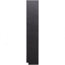 Laden Sie das Bild in den Galerie-Viewer, FINCA STORAGE CABINET ROUND LEFT 78 CM PINE DEEP BLACK [fsc]