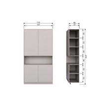 Laden Sie das Bild in den Galerie-Viewer, FINCA STORAGE CABINET 110CM PINE MIST [fsc]