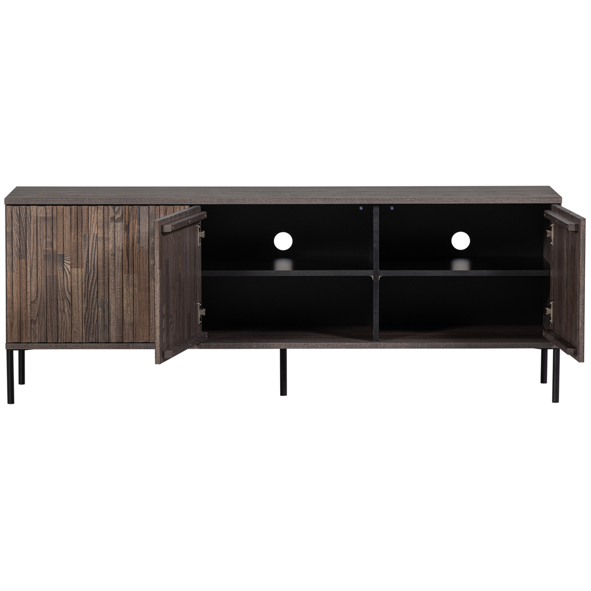 NEW GRAVURE TV UNIT 150 CM ASH VENEER ESPRESSO [fsc]