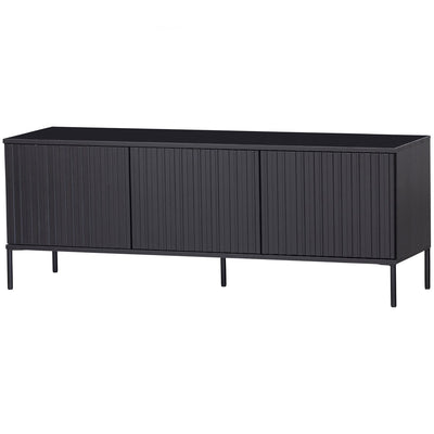 NEW GRAVURE TV UNIT 150 CM PINE BLACK [fsc]