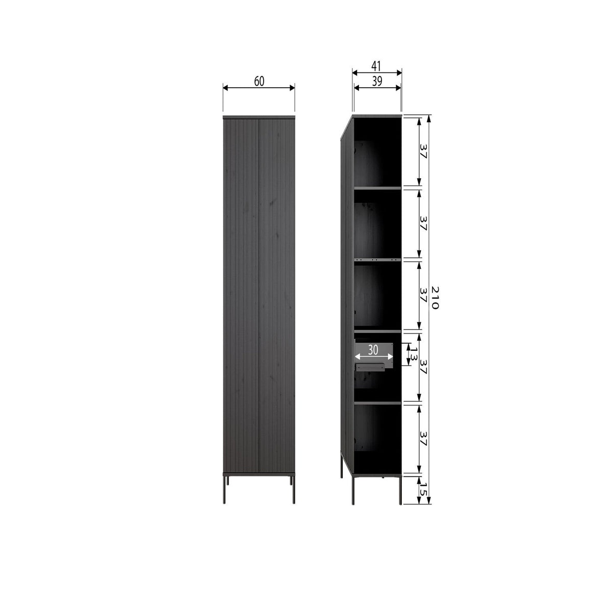 NEW GRAVURE CABINET WITH DRAWER PINE DUST [fsc]