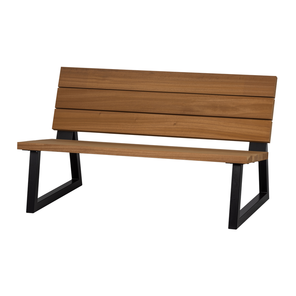 BANCO GARDEN BENCH AYOUS WOOD/METAL NATURAL [fsc]