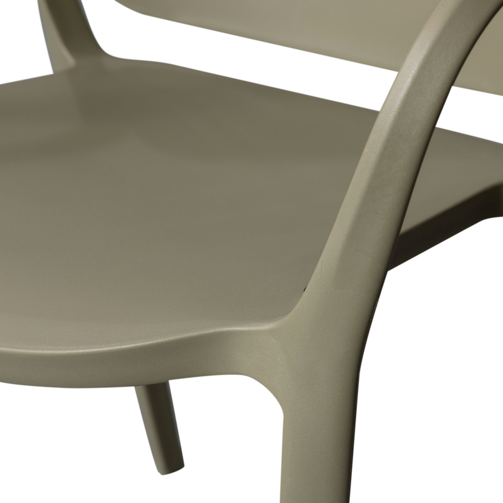 BENT GARDEN CHAIR PLASTIC GREEN