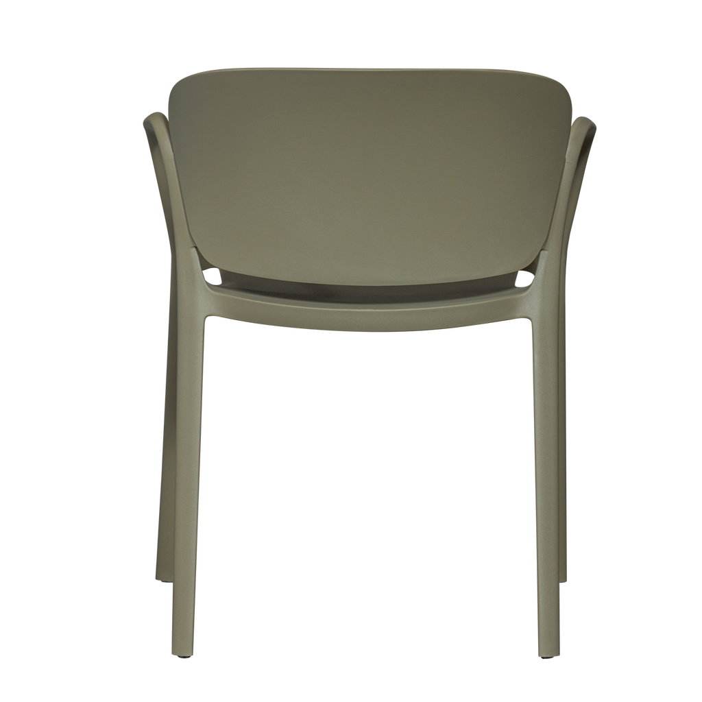 BENT GARDEN CHAIR PLASTIC GREEN