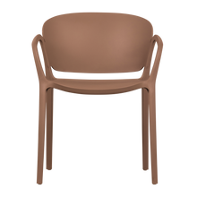 Charger l'image dans la galerie, BENT GARDEN CHAIR PLASTIC SALMON PINK