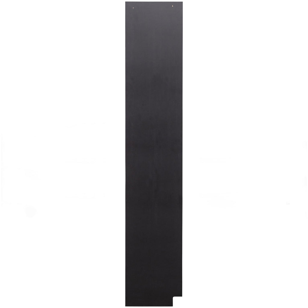 FINCA STORAGE CABINET ROUND RIGHT 78CM PINE DEEP BLACK [fsc]