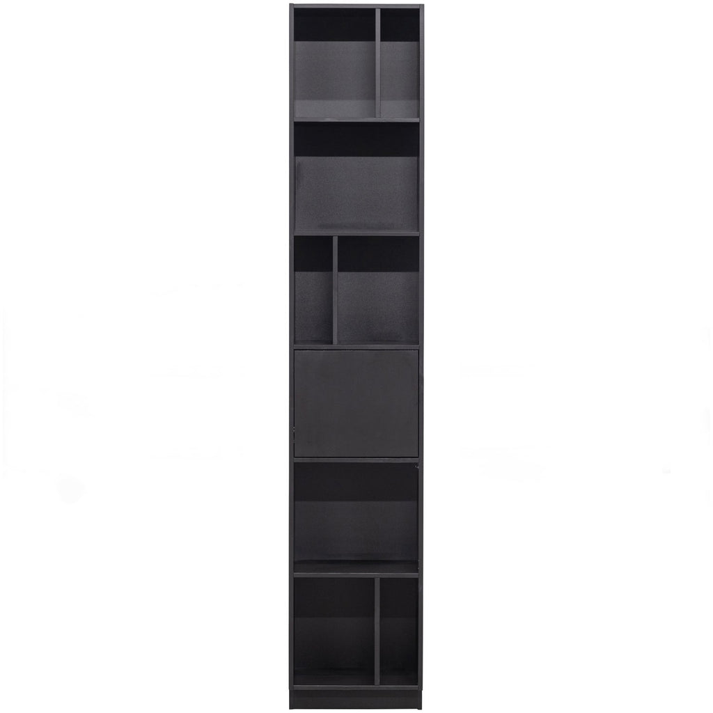 FINCA OPEN SHELF CABINET 40 CM PINE DEEP BLACK [fsc]
