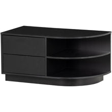 Laden Sie das Bild in den Galerie-Viewer, FINCA TV UNIT ROUND RIGHT 78 CM PINE DEEP BLACK [fsc]