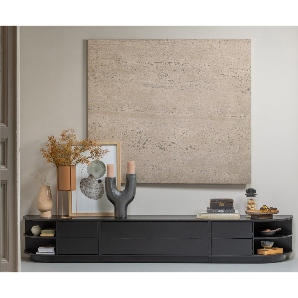 FINCA TV UNIT 100CM PINE DEEP BLACK [fsc]