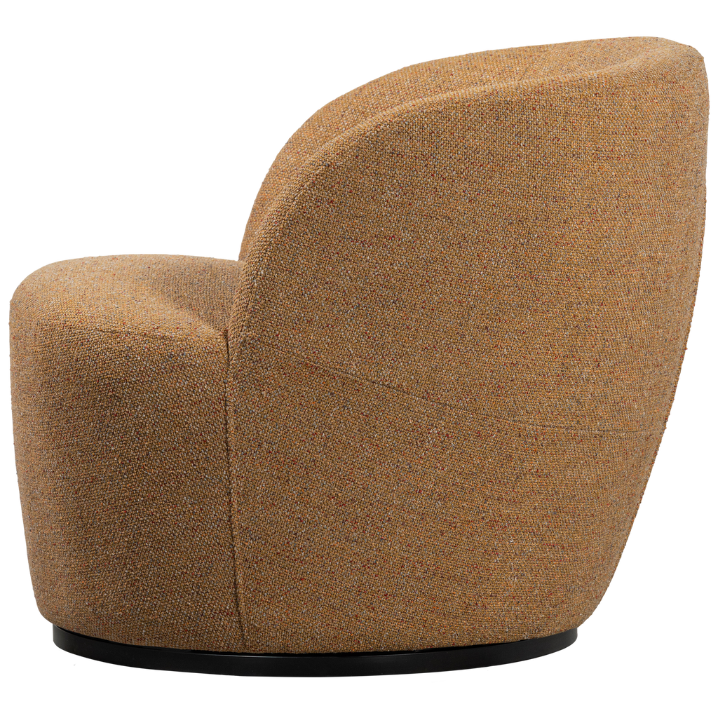 SERRA SWIVEL CHAIR WOVEN FABRIC CURRY MELANGE
