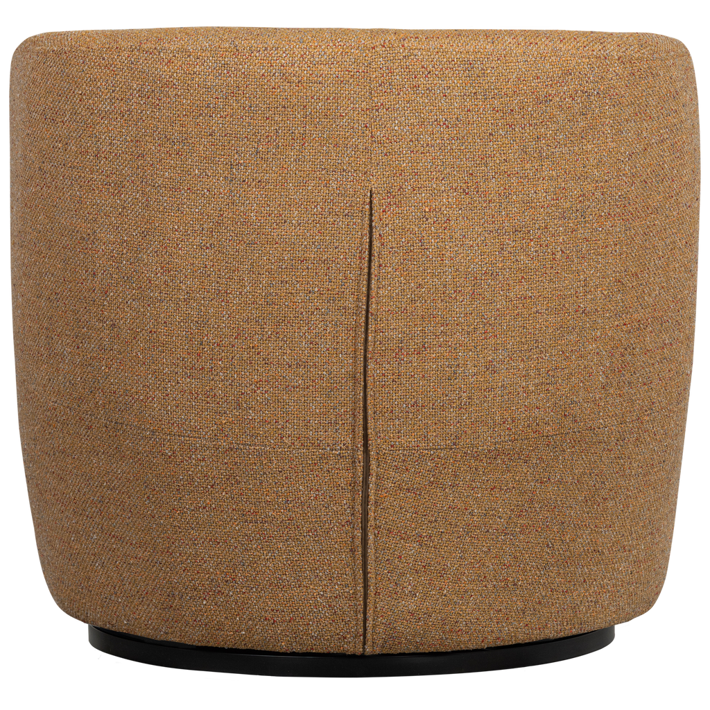 SERRA SWIVEL CHAIR WOVEN FABRIC CURRY MELANGE