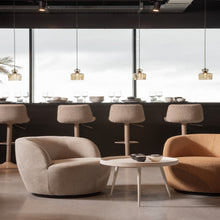 Laden Sie das Bild in den Galerie-Viewer, SERRA SWIVEL CHAIR WOVEN FABRIC CURRY MELANGE
